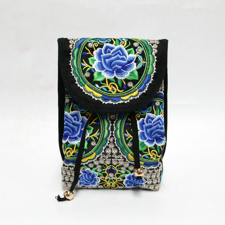 Женский холщовый рюкзак с цветочным принтом этнической вышивкой | Багаж и сумки
