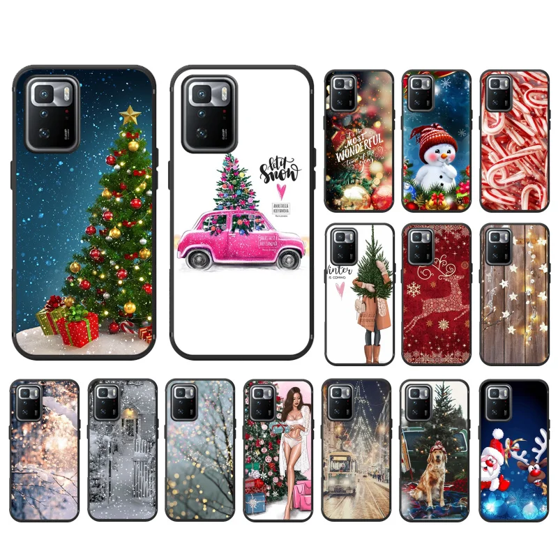 

Christmas Tree Winter Light Snow Phone Case For Xiaomi Redmi Note 11 10 Pro Note 8 Pro 9Pro Note9 9S 10S 9T Redmi 10 9C 9A