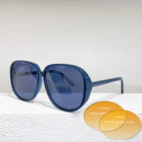 beige pink blue black round frame high quality mens myopia prescription sunglasses s1u fashion womens glasses