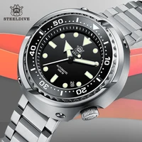 steeldive sd1978 mechanical watch oversize 53 6mm stainless steel case 100bar 1000m waterproof nh35 automatic tuna dive watch