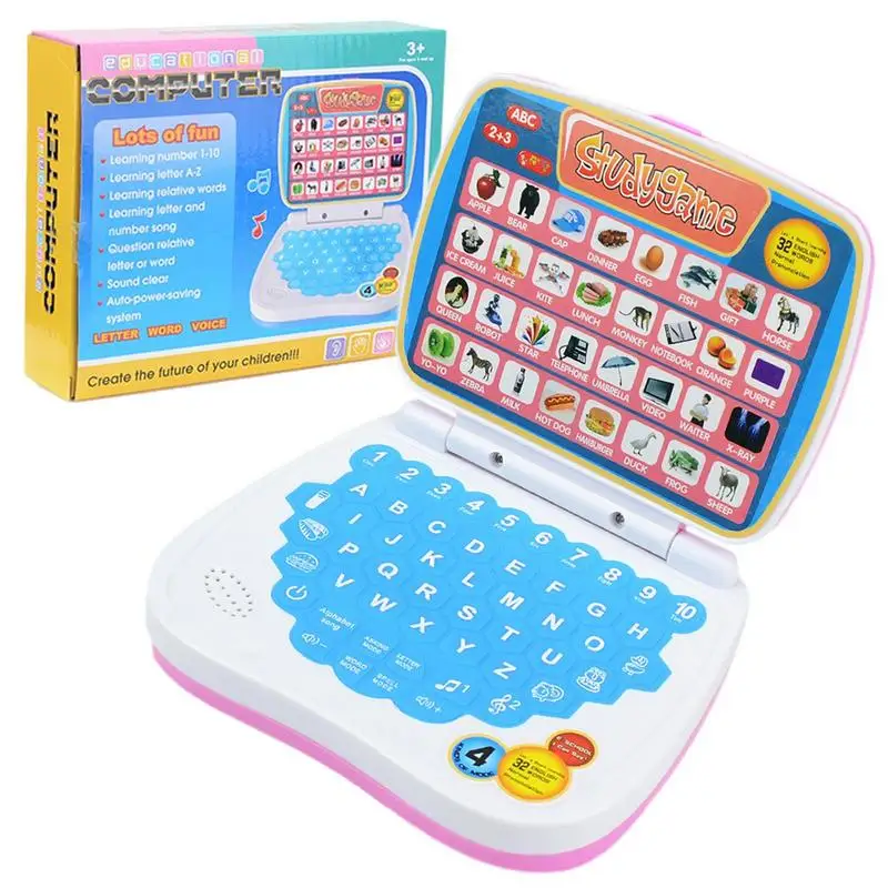 

Laptop Learning Toy Preschool Learning Toddler Tablet Toy For Infants Bilingual Learning Tablet To Learn Alphabet ABC Numbers