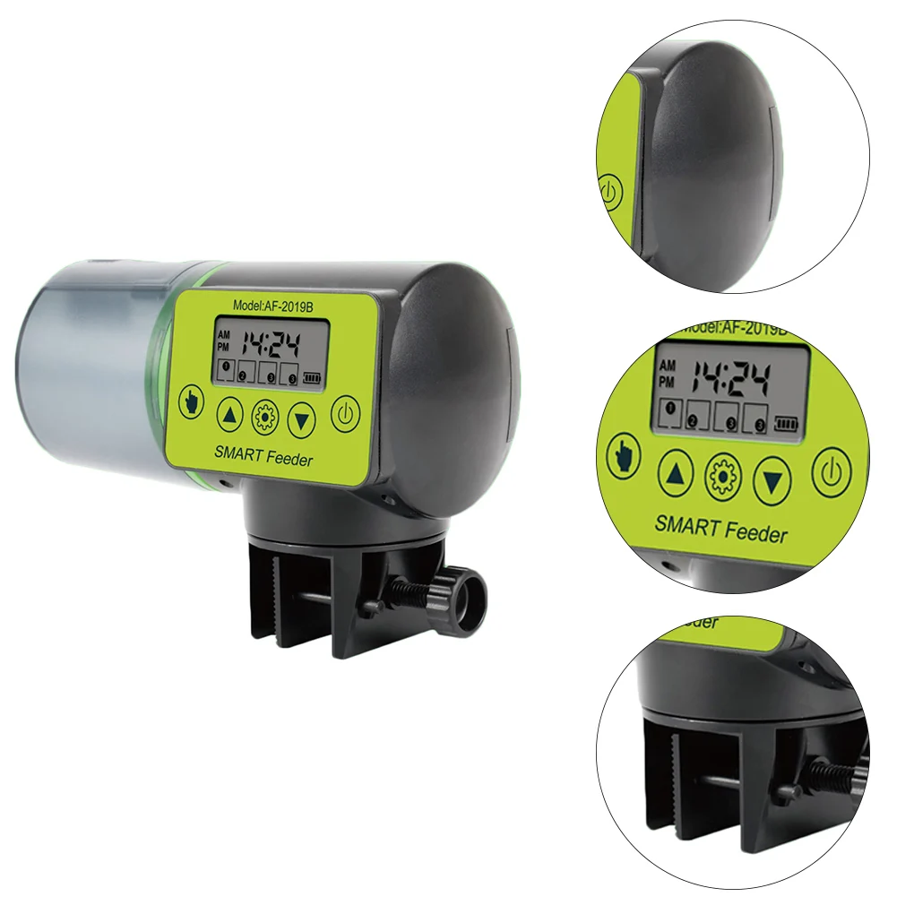 

Умная автоматическая кормушка для рыб, аквариумная электрическая рыболовная кормушка из АБС-пластика с цифровым таймером, кормушка для рыб...