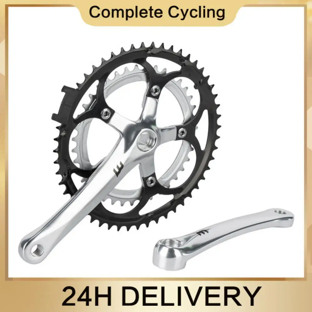 

Bicycle Crank Set Removable Aluminum Alloy Bicycle Accessories Bicycle Crank Chainwheel Square Hole Crank Silver Bike Crank Set