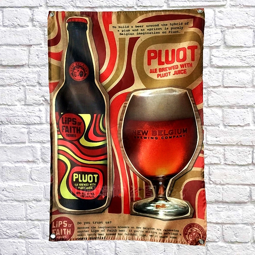 

Brewing Juice Classic Wine Whiskey Banner Wall Hanging Beer Flag Retro Bar Pub Club Man Cave Wall Decor Black Party Poster Gift