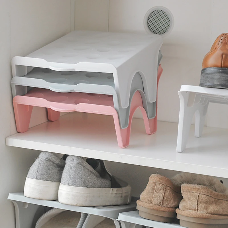 

Шкафы для хранения обуви двойные, органайзер для хранения обуви, встроенная полка, простое пространство, экономичная стойка для хранения обуви