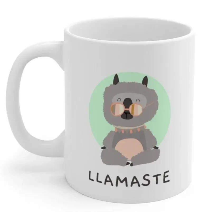 

LLAMASTE Yoga Mug