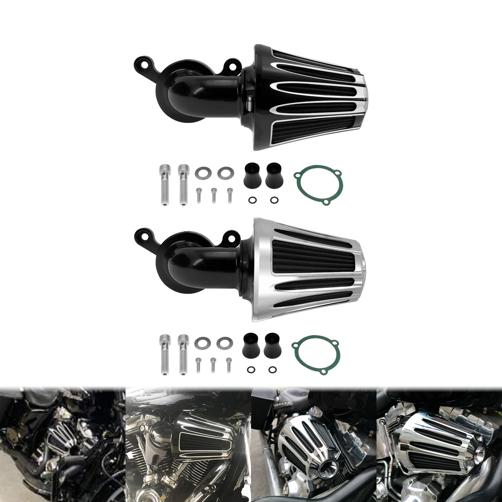 Мотоцикл CNC воздухоочиститель Впускной фильтр алюминиевый для Harley Sportster XL 883 1200 48