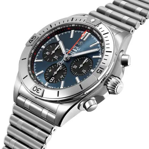 Новинка 2022, роскошные мужские спортивные часы Breitling в деловом стиле, ремешок из нержавеющей стали, циферблат 42 мм, многофункциональные кварц...