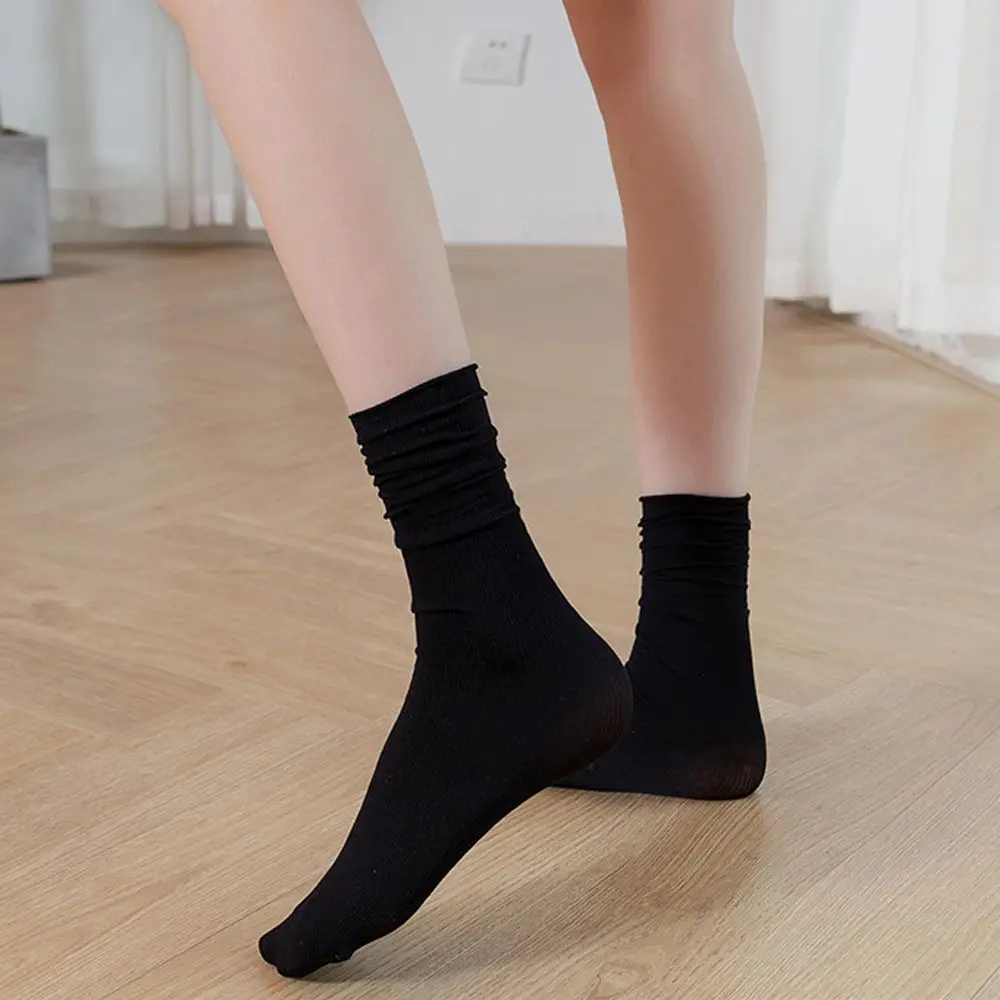 

Elastic Breathable JK For Girls Velvet Streetwear Korean Tube Socks Harajuku Pile Sock Hosiery Women Short Socks