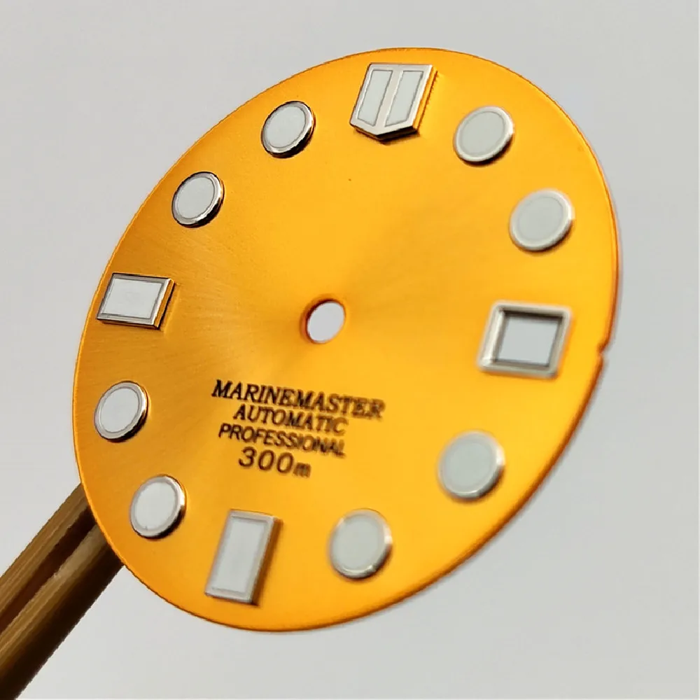 Sunburst gradient color dial red blue yellow gray with BGW9 modified mechanical watch SKX007 40mm NH35A/36 movement case Date