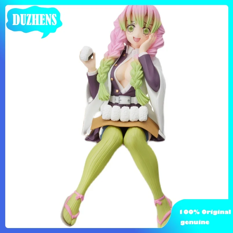

100% Original:Demon Slayer Kanroji Mitsuri eat rice ball PVC Action Figure Anime Figure Model Toys Figure Collection Doll Gift