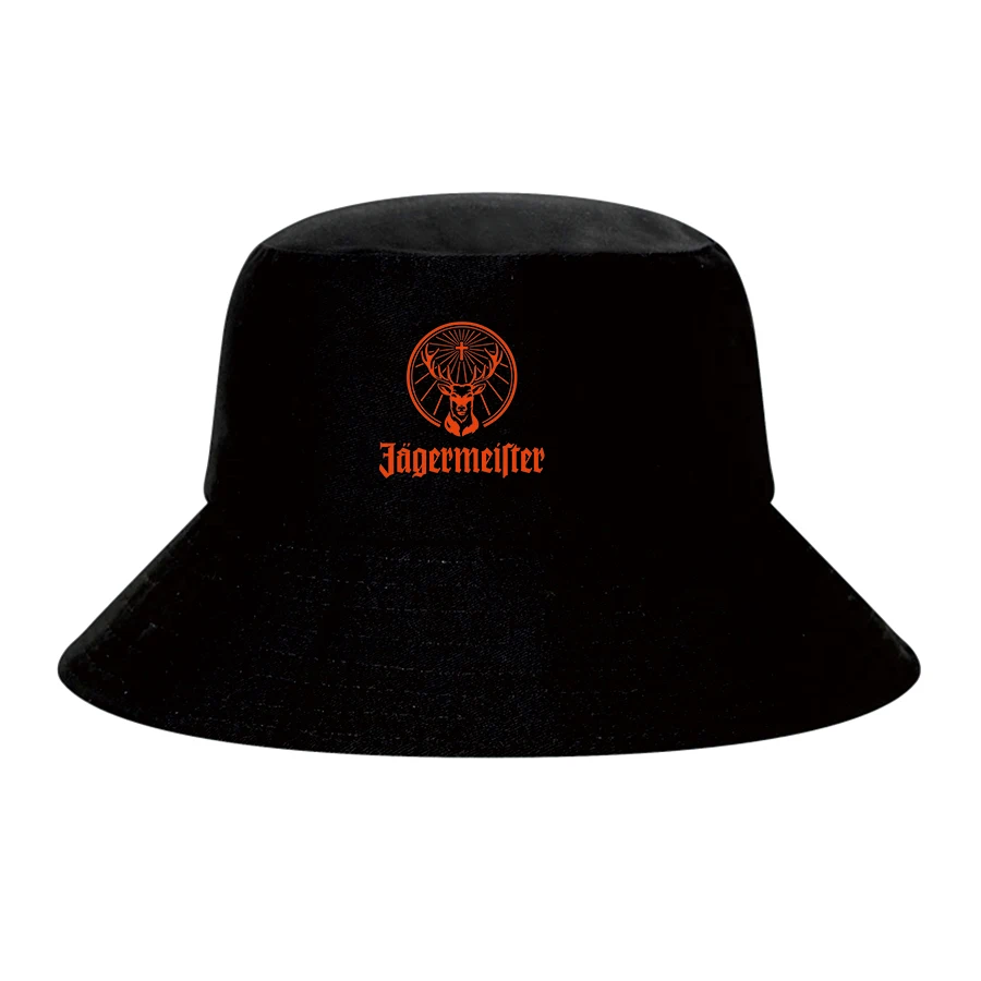 

Men Jagermeister bob Bucket Hats Women Girls Reversible Cotton Outdoor Caps Summer Fisherman Fishing Hat Beach hats