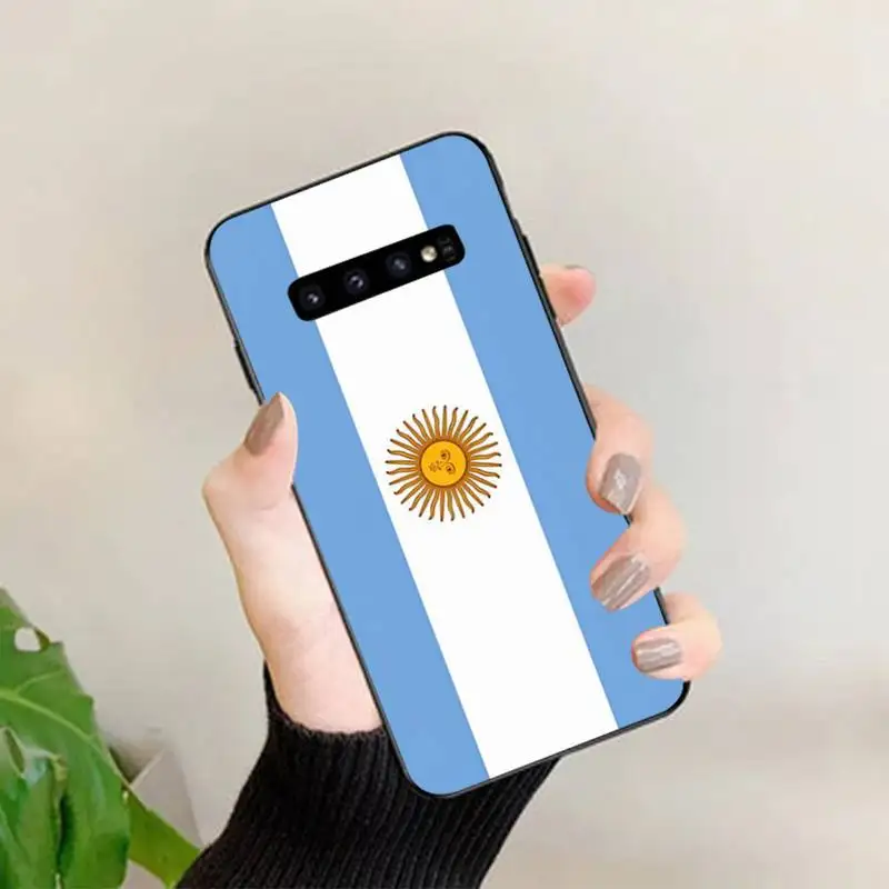Argentina Flag Phone Case for Samsung S10 21 20 9 8 plus lite S20 UlTRA 7edge
