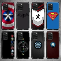 bandai marvel superhero logo phone case for samsung galaxy s21 plus ultra s20 fe m11 s8 s9 plus s10 5g lite 2020