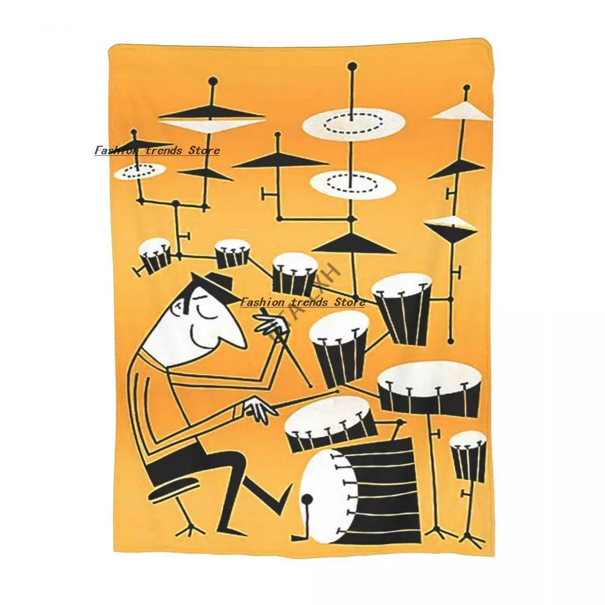 

Play that beat Sherpa Blankets Ultra Soft Flannel Fleece Throw Blankets for Couch Sofa Bed