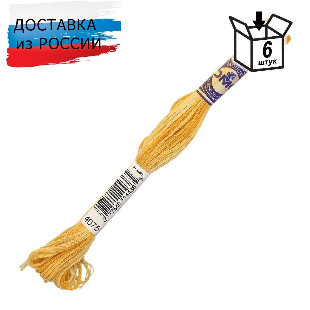 Мулине 417 DMC 8 м 6 шт цвета в ассортименте | Дом и сад