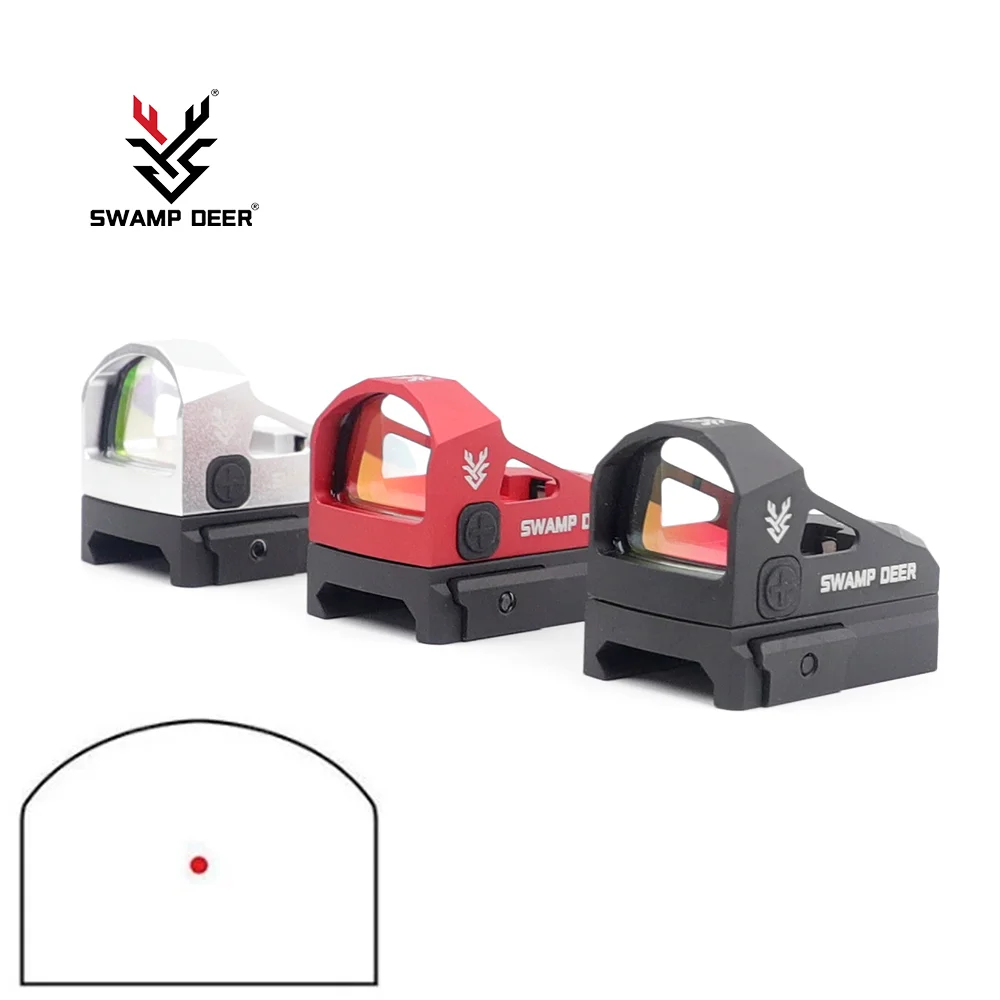 

SWAMP DEER HD 1X24 Red Dot Reflex Sight Pistol Mini 3MOA Scope IPX7 Waterproof For 20MM Rail Glock 17 19 9mm Fit Airsoft Hunting