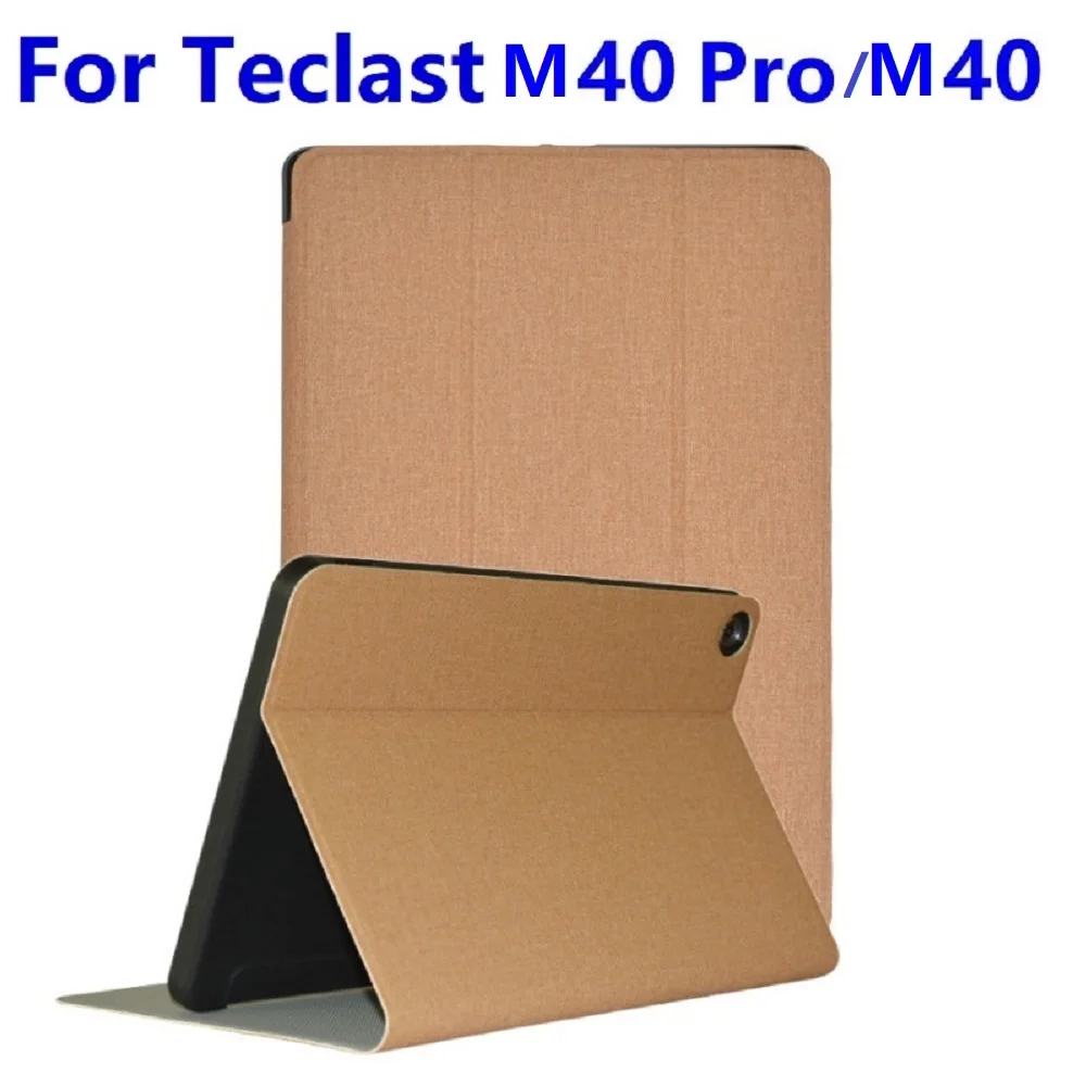 

for Teclast M40 Pro Tablet Cases Fabric Texture PU Flip Sleeve Shockproof Cover Foldable Stand Holder Protective Shell