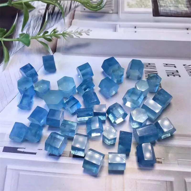 10 шт. Природный Аквамариновый точечный лечебный хрустальный камень башня рейки