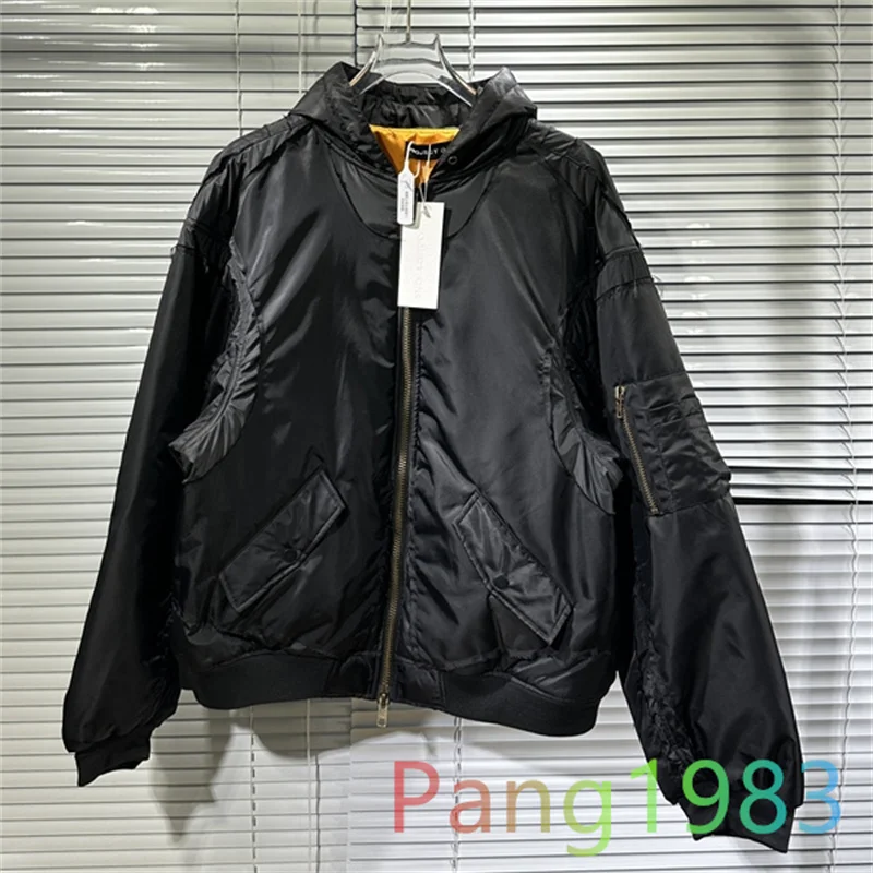 

Thickened Warm GRAILZ Baseball Men's 1:1 High Quality Zippered Flying Jacket Oversized Cotton Jacket