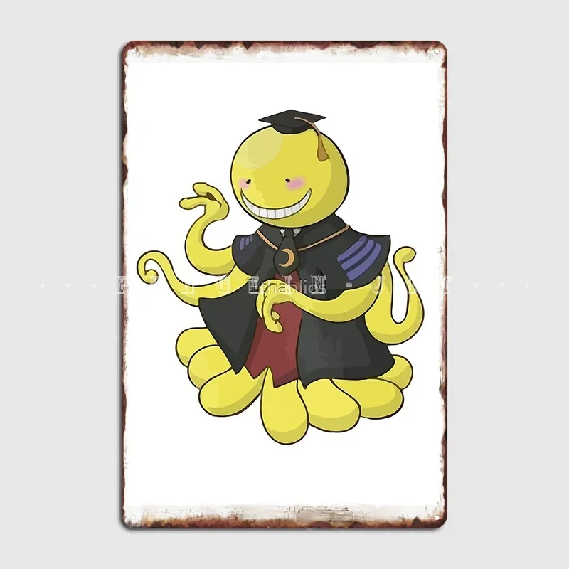 Фото Класс убийства Angry Koro Sensei Shy And Cute Metal Sign Custom Cinema Kitchen Plaques Pub Garage Tin Sign Poster №1