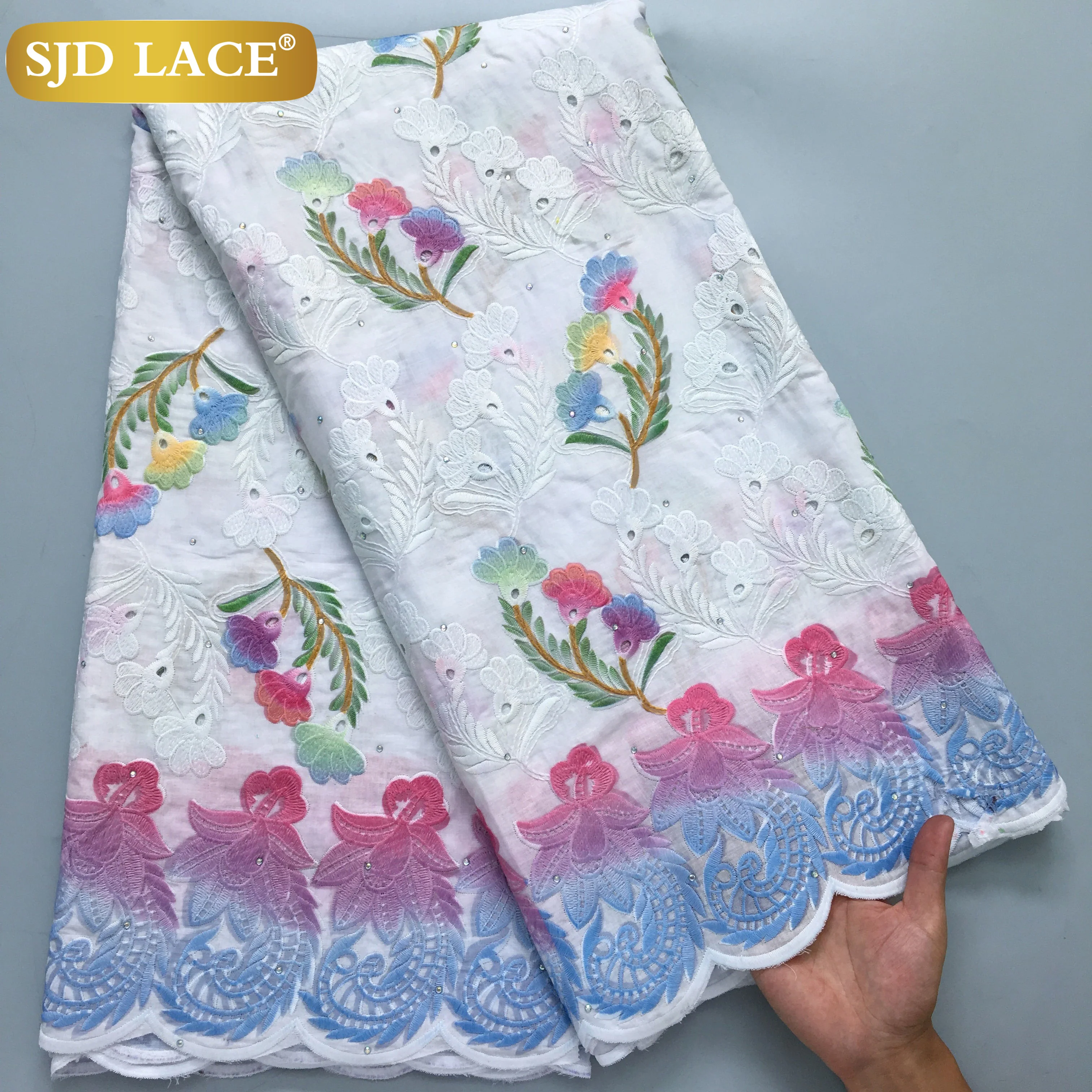 Кружевная ткань SJD Африканское женское платье 2024 высококачественное нигерийское
