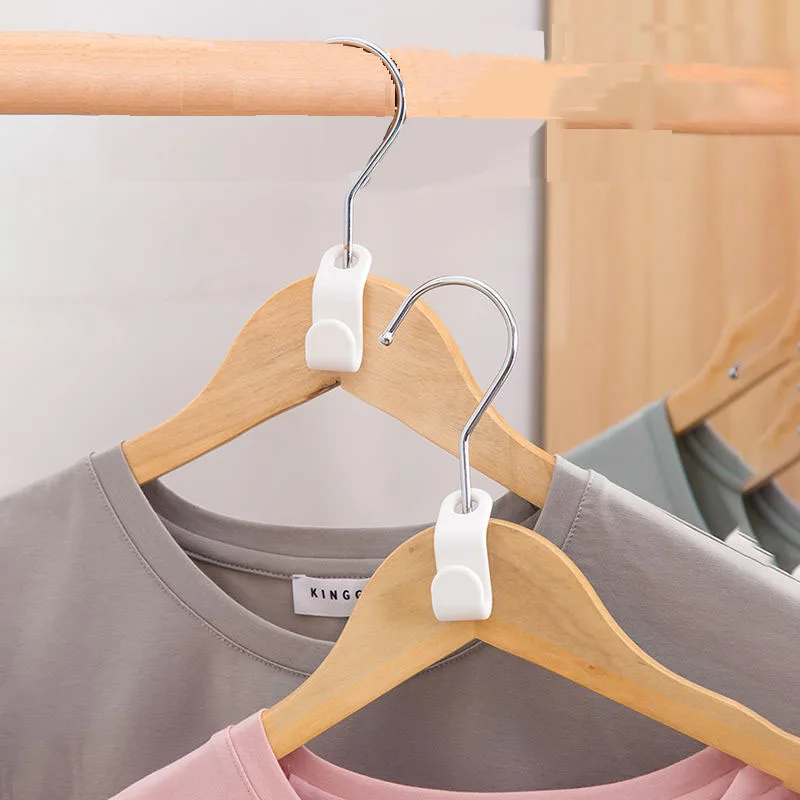 

6PCS Clothes Hanger Connector Hooks, Hanger Extender Hooks, Plastic Magic Cascading Hanger Hooks for Clothes Organizer