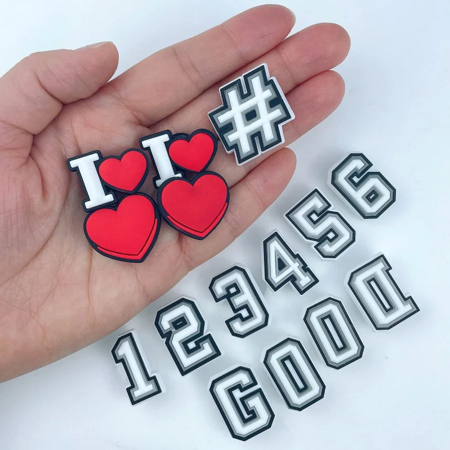 Набор из 78 подвесок для обуви с буквами и цифрами A-Z 0–9 # Подвески в виде крокодила