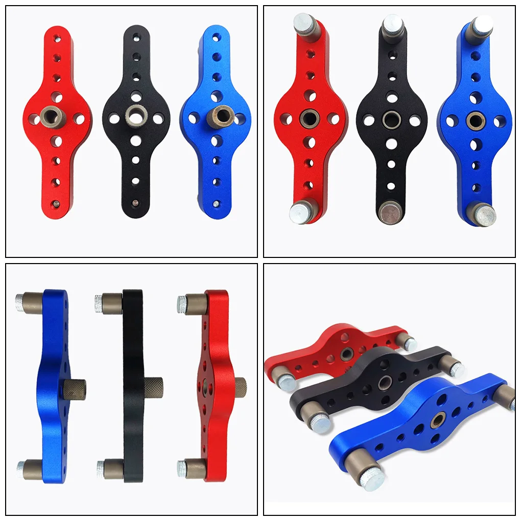 

6 8 10mm Vertical Hole Jig Woodworking Locator Drill Puncher Blue