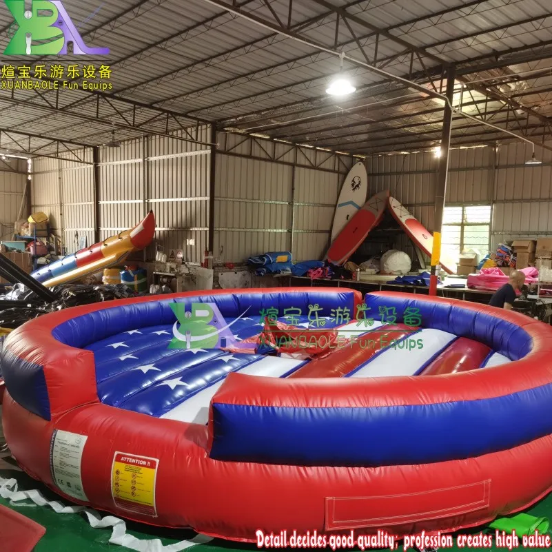 Надувные спортивные матрасы Rodeo Bull/buking Bronco для игровых площадок с флагом США |