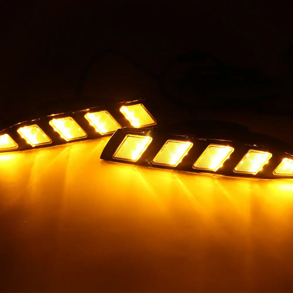 Автомобильные светодиодные дневные ходовые огни DRL противотуманные фары