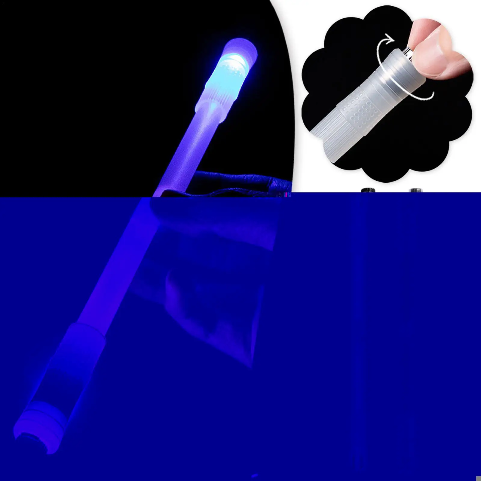 

Glow Rotating Ballpoint Pen Colorful LED Light Finger Rotating Gel Pen Creative Flash Rotating Gel Pen Student Turn Pen Color
