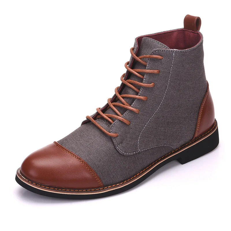 Men Martin Boots Men Short Boots Big Size Men Leather Leisure Men S Boots Chelsea Boots Big Size Shoes