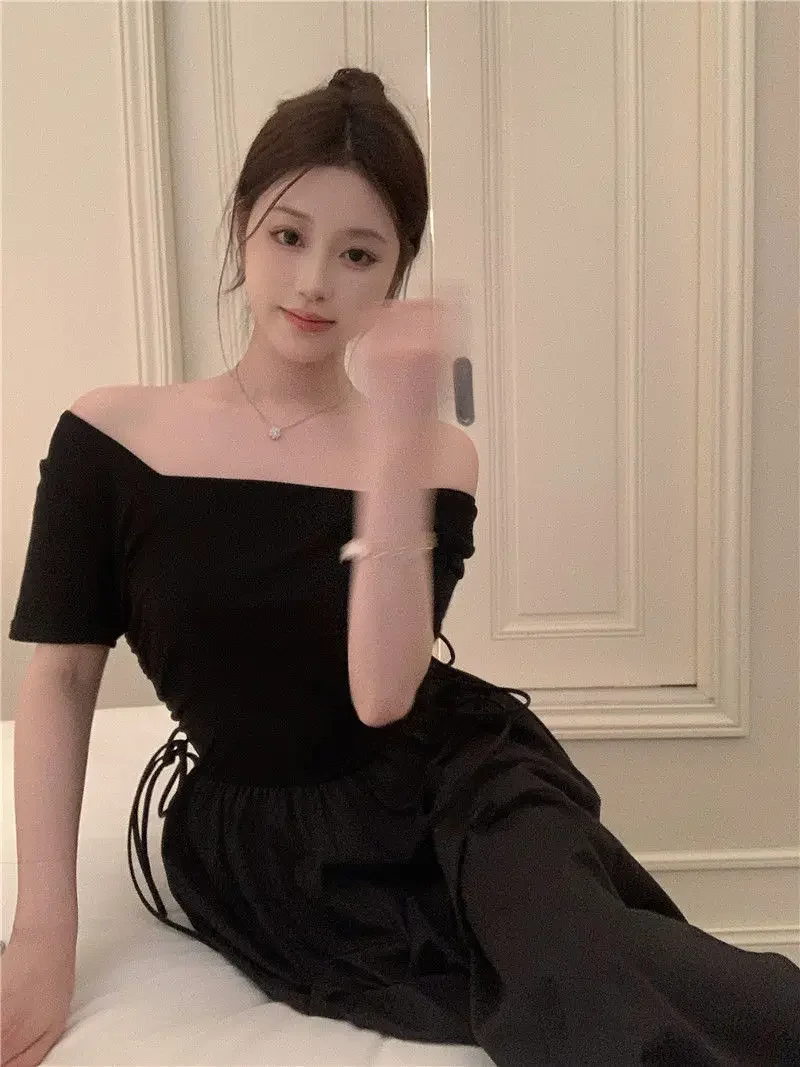 Модные темпераментные приталенные платья First Love для женщин новинка 2024 маленькое