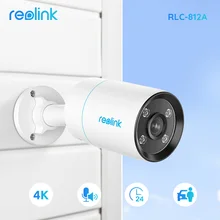 Reolink RLC-812A 4K IP Camera 8MP HD PoE Camera Spotlights AI Car Human Detection Two way Audio security camera