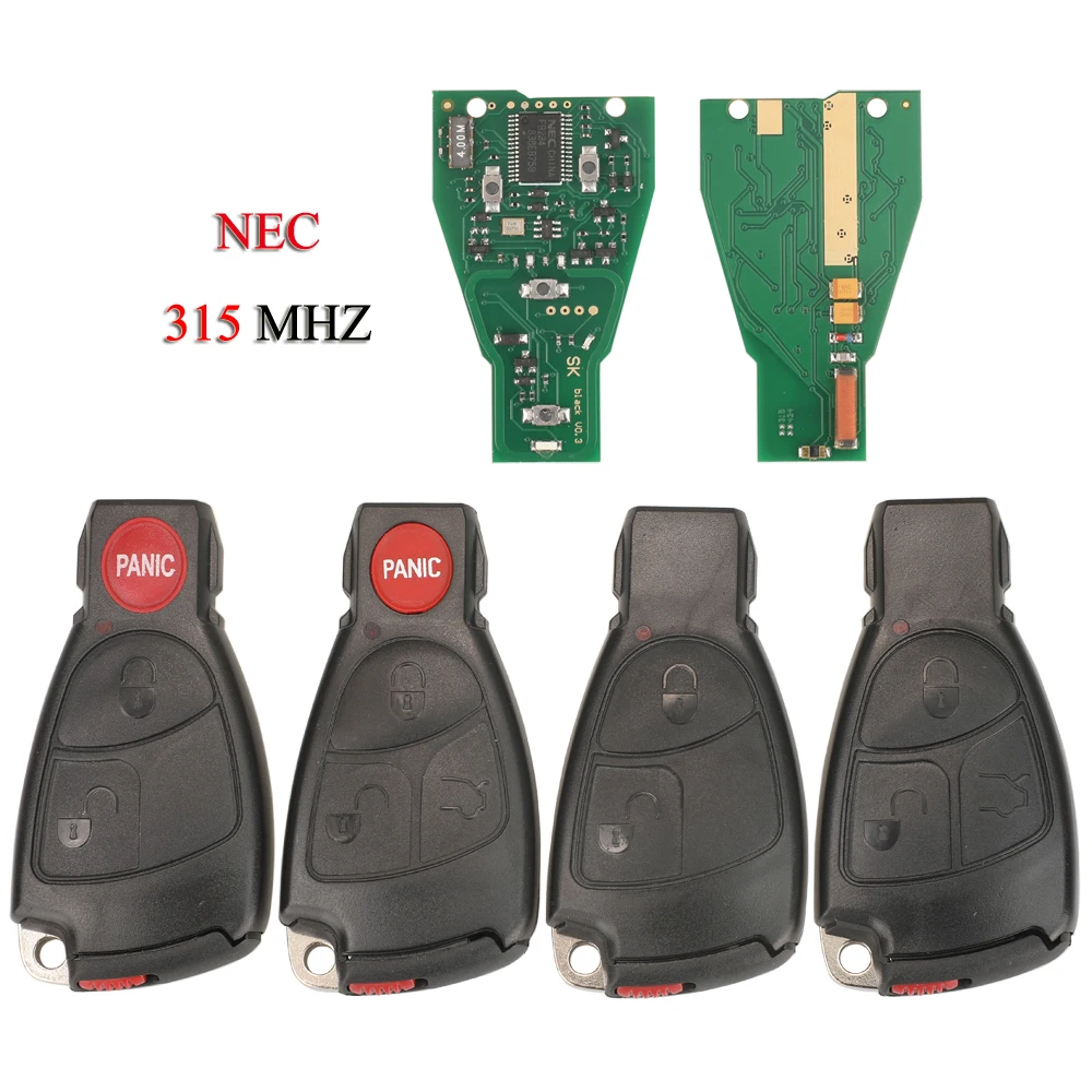 

Пульт дистанционного управления jingyuqin NEC, умный Автомобильный ключ для Mercedes Benz B C E ML S CLK CL 1996-2005 315 МГц, 2/кнопки, ключ сложного управления