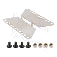 stainless steel side pedal foot plate footboard running boards compatible with mn model mn d90 d91 112 rc crawler car