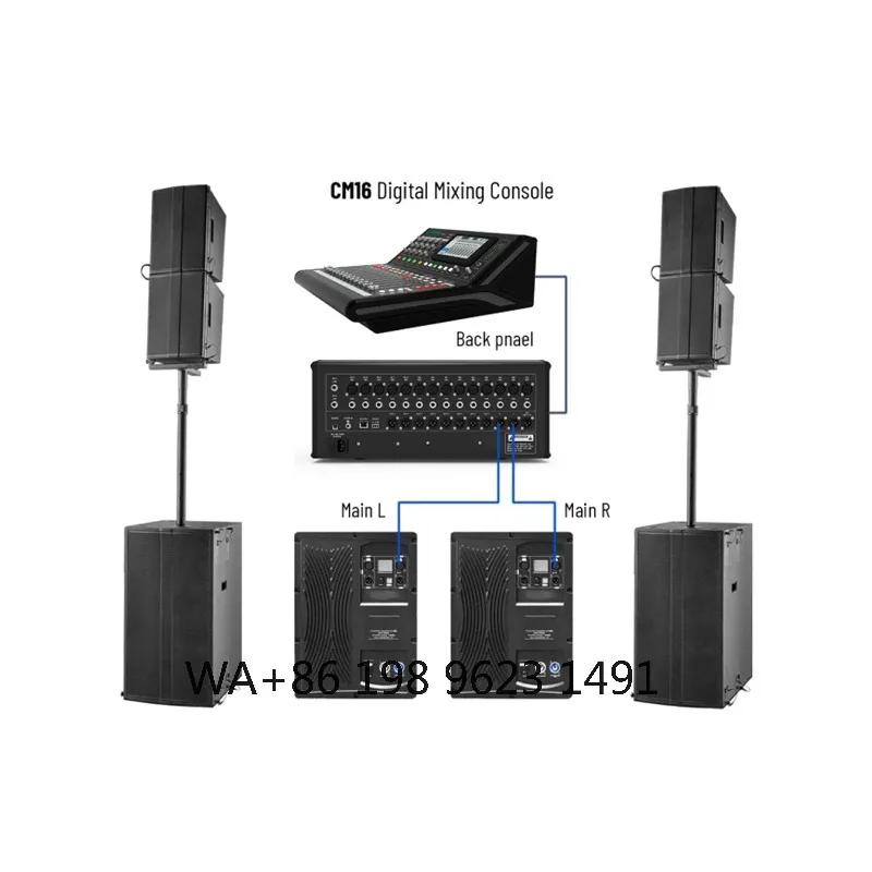 Фото Профессиональная акустическая система DSP Line Array с высококачественным звуком для живых выступлений на сцене №2