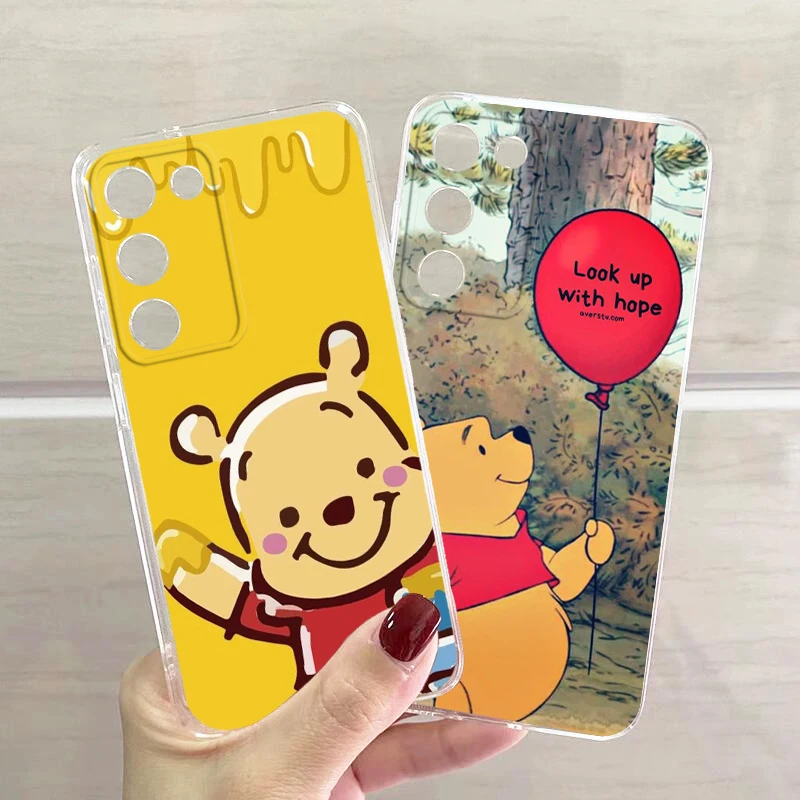 

Disney Cute Winnie Pooh For Samsung A53 A52 A54 A13 A12 A32 A71 A33 A73 A72 A51 A23 A21S 5G Transparent Phone Case