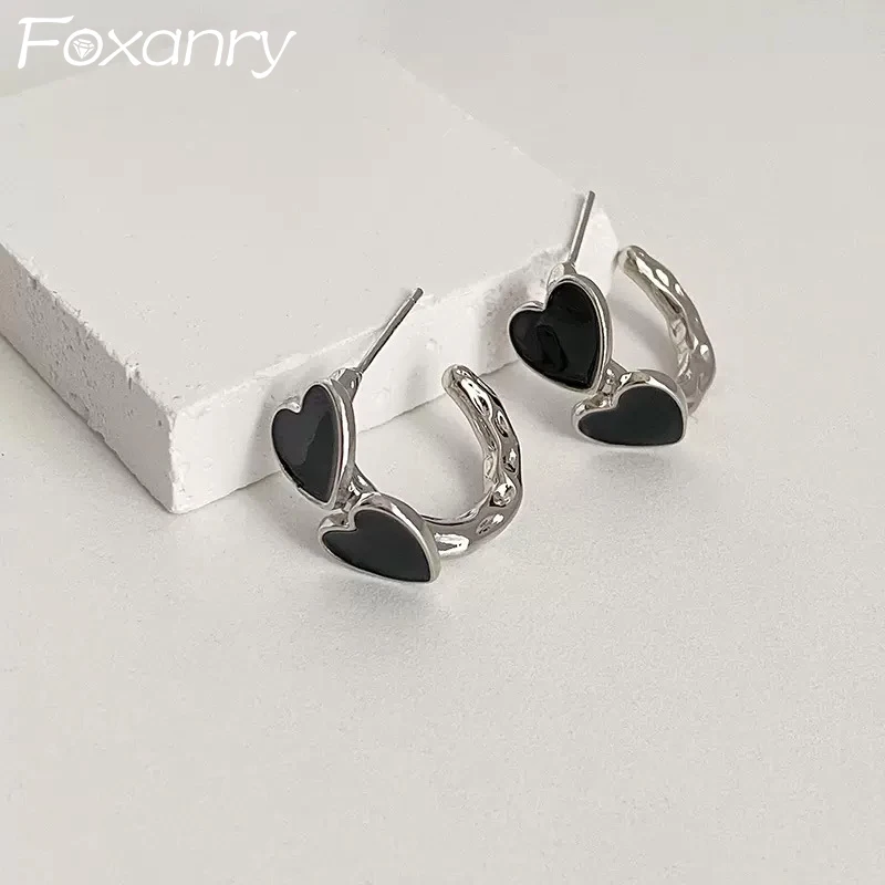 

Женские серьги-гвоздики в виде сердца, серебро 925 пробы