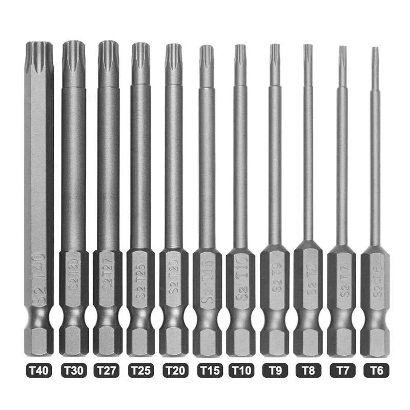 

11pcs Plum Blossom Hollow Air Screwdriver Bit High Hardness Screwdriver Bit Electric Air Screwdriver Bit Screwdriver Bi
