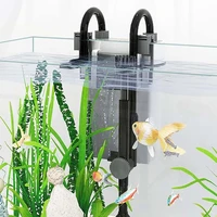 220V Aquarium Tank Filter 5/7W Wall Mounted Fish Tank External Hang on Filter Small Silent Oxygenation Circulation Tool Supplies