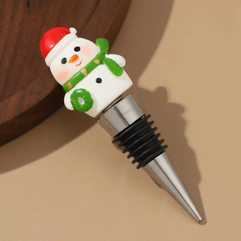 Рождественская пробка для вина Санта-Клаус