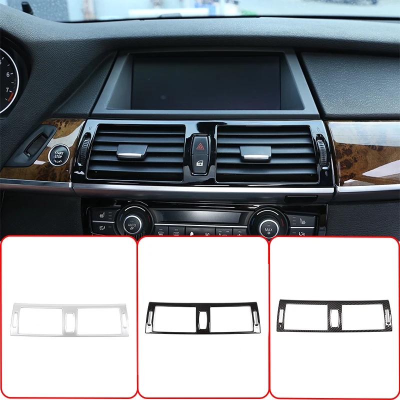

Автомобильный Центральный Кондиционер из АБС-углеволокна, рамка для вентиляционного отверстия, отделка для Bmw X5 X6 E70 E71 2008 -2013, автомобильные аксессуары для интерьера