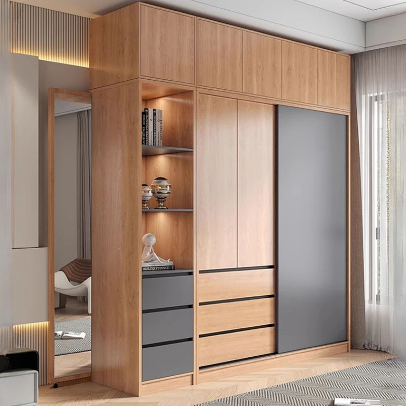 Многослойный шкаф-органайзер современный минималистичный шкаф для хранения