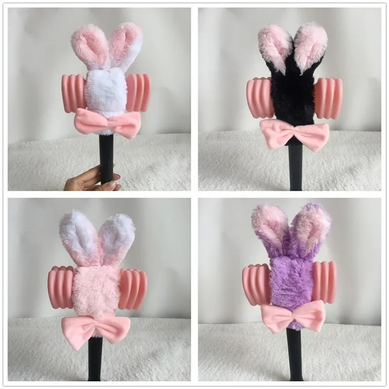 1 шт. плюшевый чехол для световой палочки черный милый кролик украшения розовой