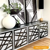 9 colors acrylic hollow line mirror stickers wardrobe cabinet furniture adjustment mirror stickers home decor wall stickers