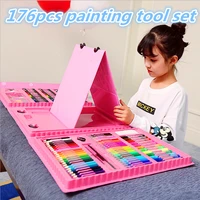 luxury 176pcs drawing art tool set boxed color pencil crayon pen stationary set for kids girls gifts 2022 painting art supplies