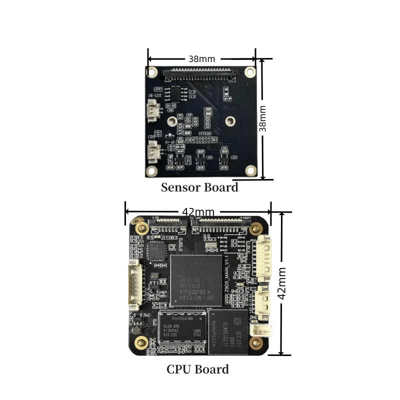 Модуль камеры 2MP true WDR AI ISP чипы hi3516dv500 2 0 T с IMX307 Наименьший Стандартный cmos