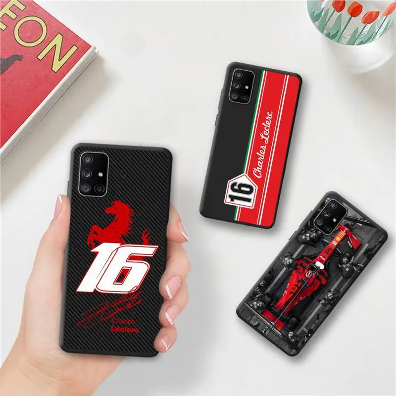 

Charles Leclerc Carbon Fiber Edition Phone Case For Samsung Galaxy A52 A21S A02S A12 A31 A81 A10 A30 A32 A50 A80 A71 A51 5G